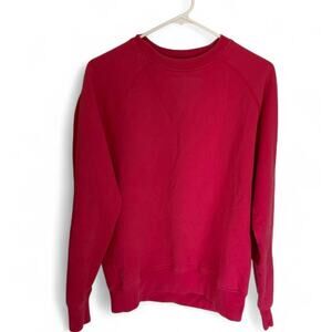 Women’s Sz L Paul Smith Faded Red Organic Cotton Pullover Crewneck Lounge Casual